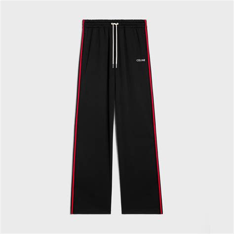 celine logo band pants|celine tracksuit trousers double face.